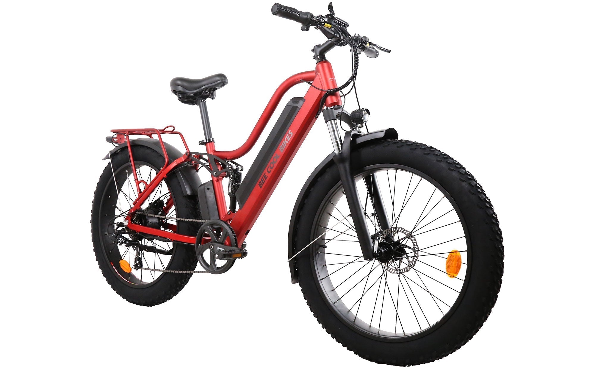 Fat Tire Electric Bike | Full Suspension Ebike | 48V 21Ah Large Battery  Capacity | BeeCool Bikes